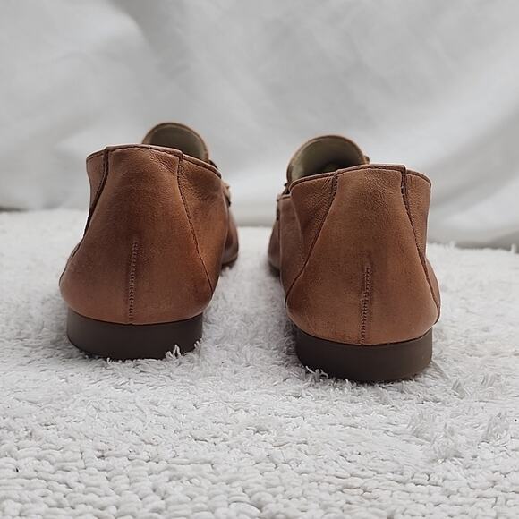 PAUL GREEN NEWCASTLE TAN LEATHER GOLD CHAIN LINK LOAFERS LADIES SIZE 10 NWOB - Picture 9 of 16